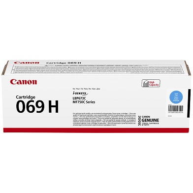 Canon 5097C002 069H High Capacity Cyan Toner Cartridge (5,500 Pages)