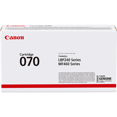 Canon 070 Black Toner Cartridge (3,000 Pages)