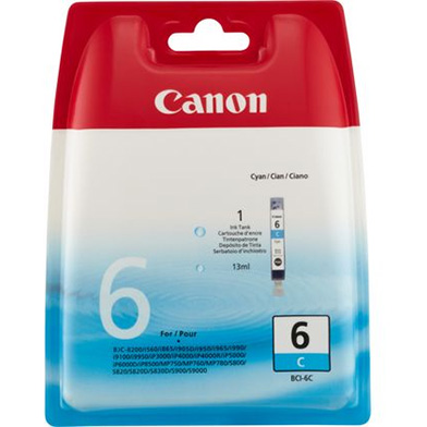 Canon BCI-6C Cyan Ink Cartridge (550 Pages)