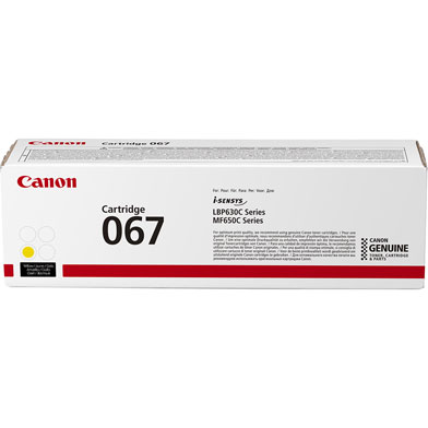 Canon 5099C002 067 Yellow Toner Cartridge (1,250 Pages)