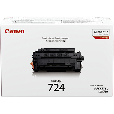 Canon 3481B002AA 724 Black Toner Cartridge (6,000 Pages)