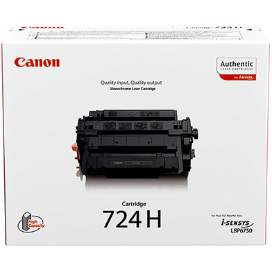 Canon 3482B002AA 724H High Yield Black Toner Cartridge (12,500 Pages)