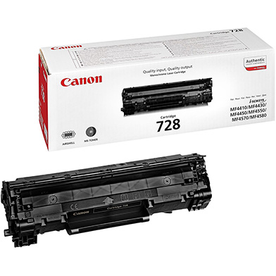 Canon 3500B002AA 728 Black Toner Cartridge (2,100 Pages)