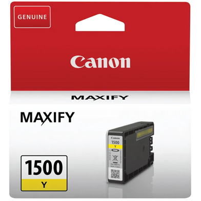 Canon 9231B001 PGI-1500Y Yellow Ink Cartridge (300 Pages)