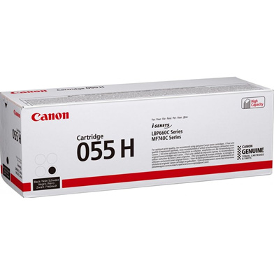 Canon 3020C002 055H Black Toner Cartridge (7,600 Pages)