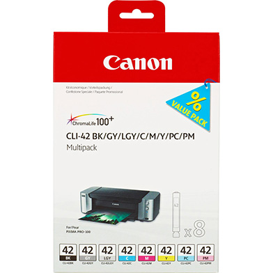 Canon 6384B010 CLI-42 8 Ink Cartridge Multipack (13ml x 8)