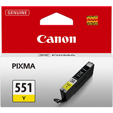 Canon 6511B001 CLI-551Y Yellow Ink Cartridge (330 Pages)