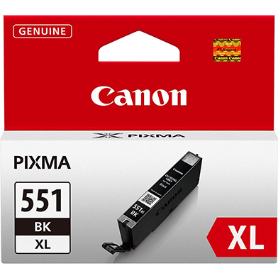 Canon 6443B001 CLI-551XL High Yield Black Ink Cartridge (1125 Pages)