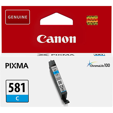 Canon 2103C001 CLI-581C Cyan Ink Cartridge (259 Pages)