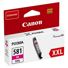 Canon 1996C001 CLI-581XXL Extra High Yield Magenta Ink Cartridge (747 Pages)