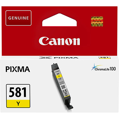 Canon 2105C001 CLI-581Y Yellow Ink Cartridge (259 Pages)