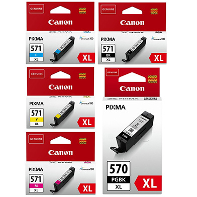 Canon  CLI-571XL + PGI-570PGBK XL Ink Cartridge Value Pack