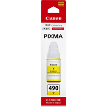 Canon 0666C001 GI-490Y Yellow Ink Bottle (7,000 Pages)