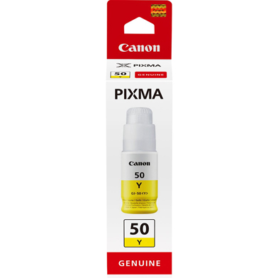 Canon 3405C001 GI-50 Yellow High Yield Ink Bottle (7,700 Pages)