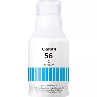 Canon 4430C001 GI-56C Cyan Ink Bottle (14,000 Pages)