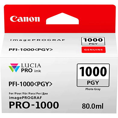 Canon 0553C001 PFI-1000PGY Photo Grey Ink Cartridge (270 Photos)
