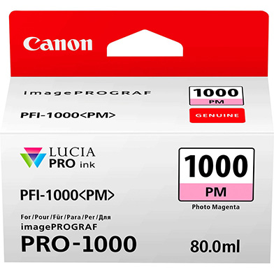 Canon 0551C001 PFI-1000PM Photo Magenta Ink Cartridge (374 Photos)