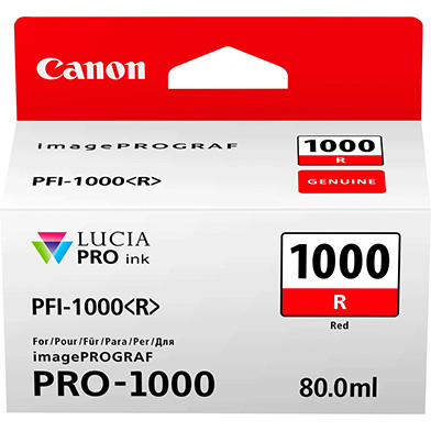 Canon 0554C001 PFI-1000R Red Ink Cartridge (935 Photos)