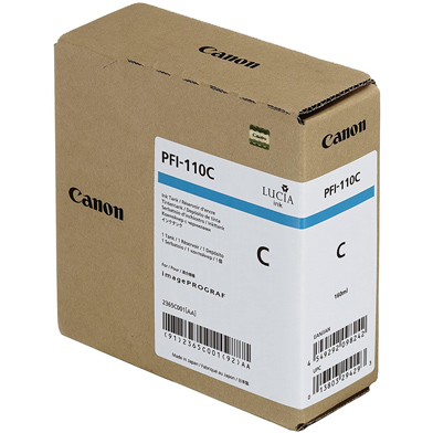 Canon 2365C001AA PFI-110C Cyan Ink Cartridge (160ml)