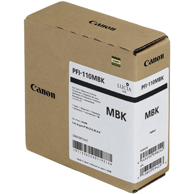 Canon 2363C001AA PFI-110MBK Matte Black Ink Cartridge (160ml)