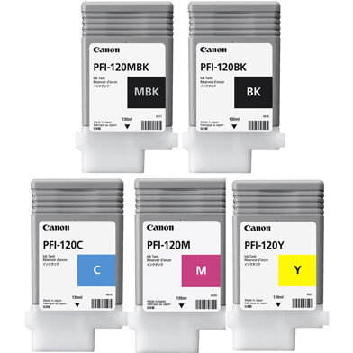 Canon  PFI-120 5 Colour Ink Cartridge Multipack (130ml x 5)