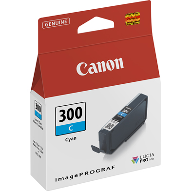 Canon 4194C001 PFI-300C Cyan Ink Cartridge (735 4x6" Photos)