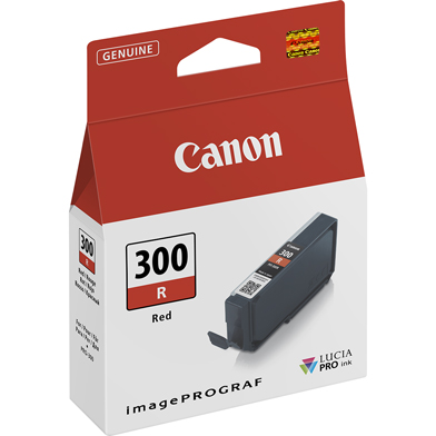 Canon 4199C001 PFI-300R Red Ink Cartridge (920 4x6" Photos)