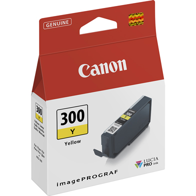 Canon 4196C001 PFI-300Y Yellow Ink Cartridge (530 4x6" Photos)