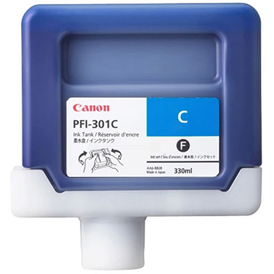Canon 1487B001AA PFI-301C Cyan Ink Cartridge (330ml)