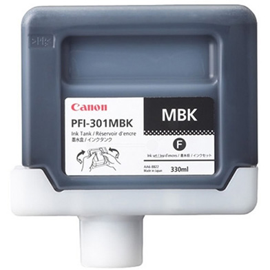 Canon 1485B001AA PFI-301MBK Matte Black Ink Cartridge (330ml)