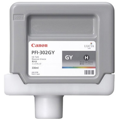 Canon 2217B001AA PFI-302GY Grey Ink Cartridge (330ml)