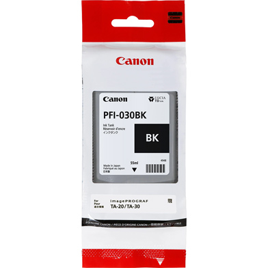 Canon 3489C001AA PFI-030BK Black Ink Cartridge (55ml) 