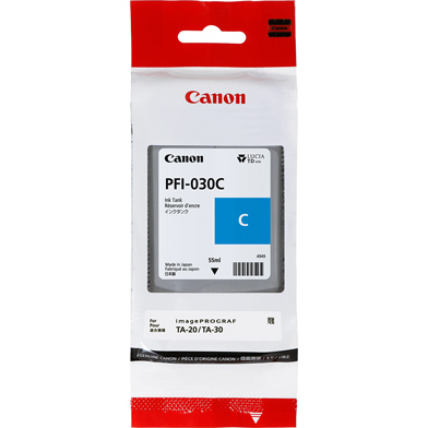 Canon 3490C001AA PFI-030C Cyan Ink Cartridge (55ml)