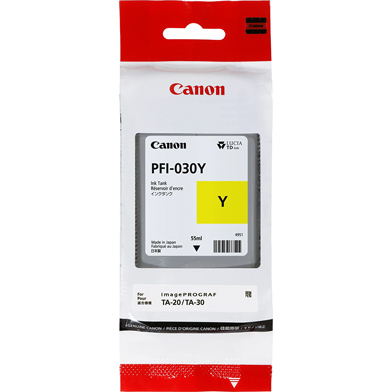 Canon 3492C001AA PFI-030Y Yellow Ink Cartridge (55ml) 