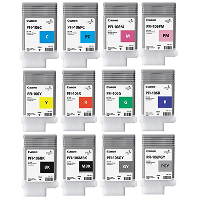 Canon  PFI-106 Ink Cartridge Value Pack (130ml x 12)