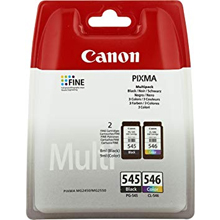 Canon PG-545/CL-546 Black & Tri-Colour Ink Cartridge Multipack K (180 Pages) CMY (180 Pages)