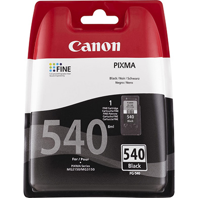 Canon 5225B005AA PG-540 Black Ink Cartridge (180 Pages)