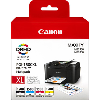 Canon 9182B004 PGI-1500XL CMYK Ink Cartridge Multipack