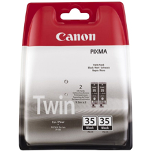 Canon 1509B012 PGI-35BK Black Ink Cartridge Twin Pack (2 x 191 Pages)