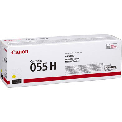 Canon 3017C002 055H Yellow Toner Cartridge (5,900 Pages)