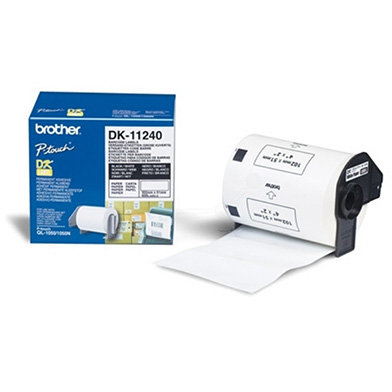 Brother DK11240 DK-11240 102mm x 51mm Label Roll (BLACK ON WHITE)