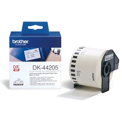 Brother DK44205 DK-44205 62mm Continuous Paper Label Roll with Removable Adhesive