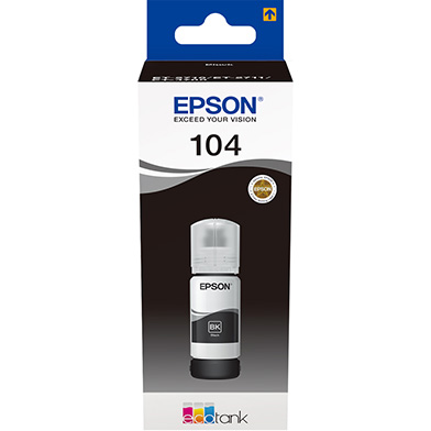 Epson C13T00P140 104 Black Ink Bottle (4,500 Pages)