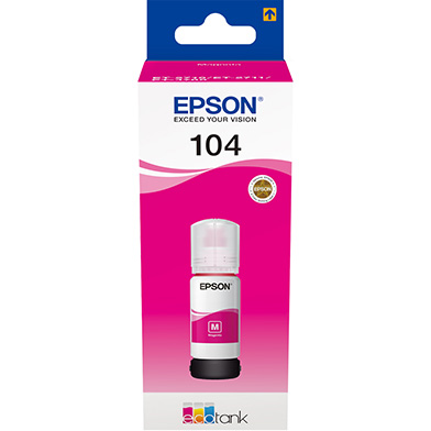 Epson C13T00P340 104 Magenta Ink Bottle (7,500 Pages)