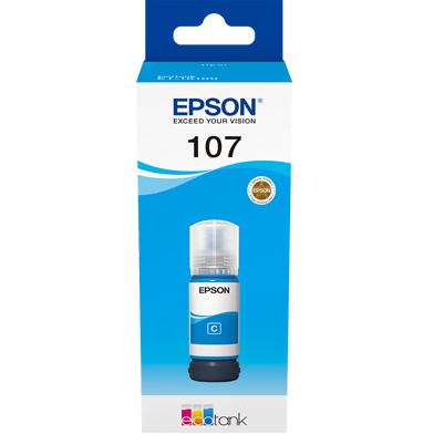 Epson C13T09B240 107 Cyan Ink Bottle (7,200 Pages)
