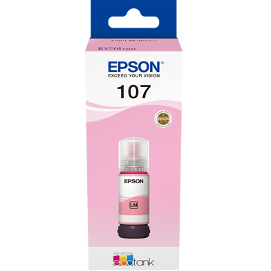 Epson C13T09B640 107 Light Magenta Ink Bottle (7,200 Pages)