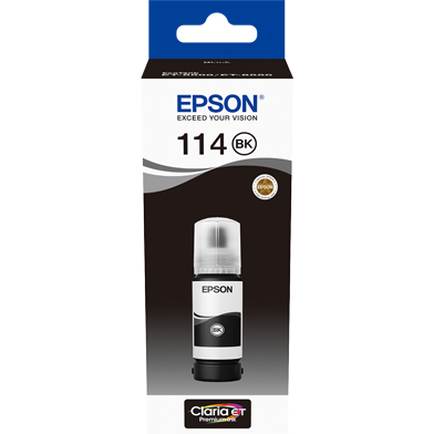 Epson C13T07A140 114 Pigment Black Ink Bottle (6,700 Pages)