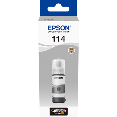 Epson C13T07B540 114 Grey Ink Bottle (6,200 Pages)