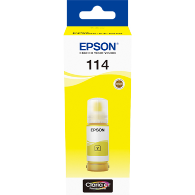Epson C13T07B440 114 Yellow Ink Bottle (6,200 Pages)