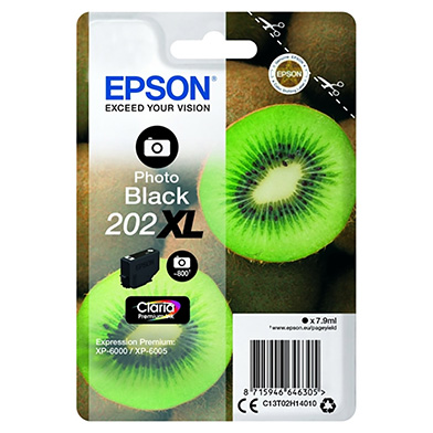 Epson C13T02H14010 202XL Claria Premium Photo Black Ink Cartridge (800 Pages)